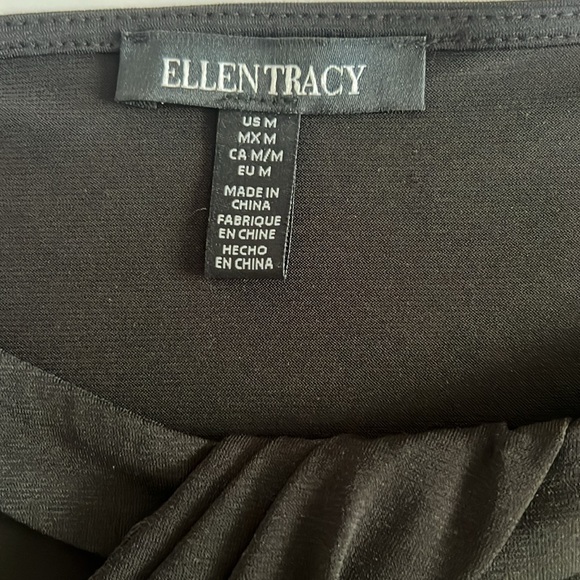NWT Ellen Tracy Black Top Size: M - Picture 3 of 6